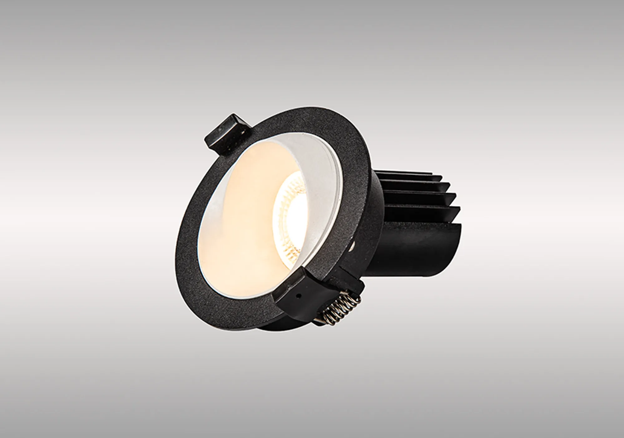 Bonia 12 Tridonic Powered 12W 3000K 1200lm 24° CRI>90 LED Engine Black/White Fixed Recessed Spotlight, IP20 DM202460  Dlux Bonia 12